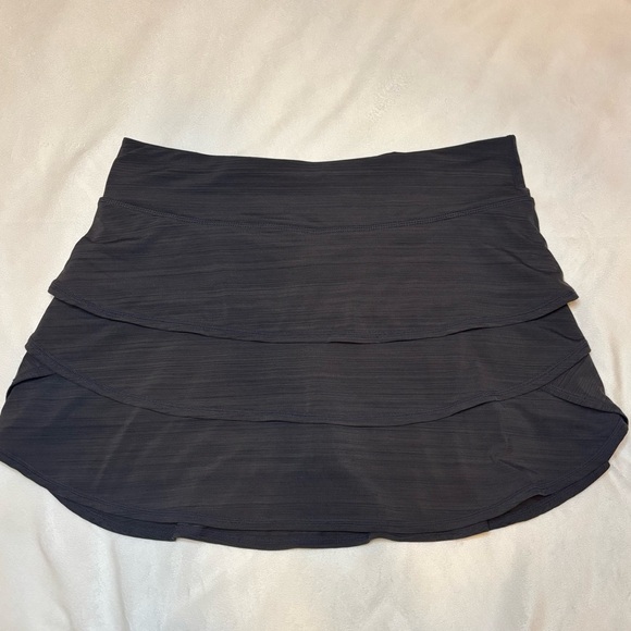 Ideology Black Tiered Athletic Mini Skirt - Picture 1 of 8